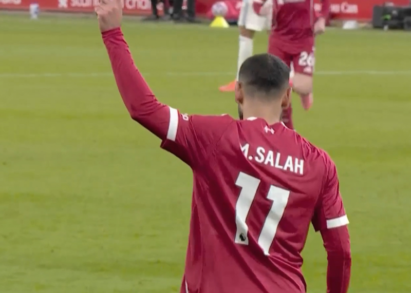 گل اول لیورپول به استون ویلا توسط محمد صلاح