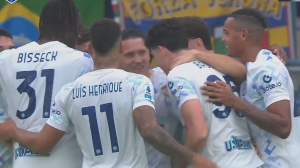 شلیک تمرین شده، گل اول اینتر به هلاس ورونا