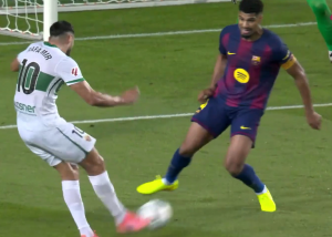 گل اول الچه به بارسلونا (رافامیر)