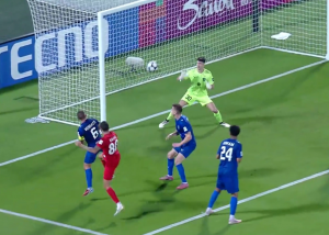  گل اول شباب الاهلی به الدحیل توسط لموس