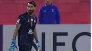 ضربه بازیکن الشرطه توسط بیرانوند مهار شد