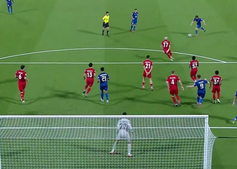  گل دوم الدحیل به شباب الاهلی (بوریگاد)