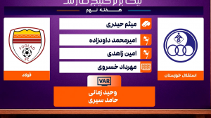 کارشناسی داوری استقلال خوزستان - فولاد