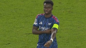 گل اول آرسنال به اسلاویاپراگ توسط ساکا