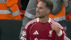 گل اول لیورپول به رئال مادرید توسط مک‌آلیستر