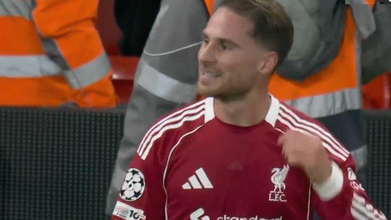 گل اول لیورپول به رئال مادرید توسط مک‌آلیستر