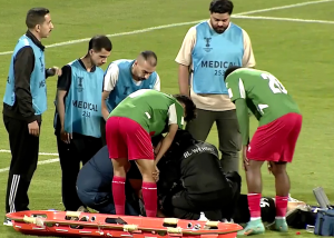 آسیب دیدگی و تعویض دروازه بان الوحدات مقابل استقلال