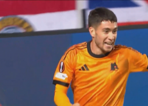 گل اول رم به گلاسکو رنجرز توسط ماتیاس سوله