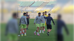 کل‌کل جالب اوسمار و کنعانی‌زادگان در تمرین