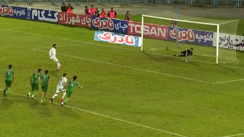 مهار پنالتی ملوان در واپسین لحظات توسط جعفرپور