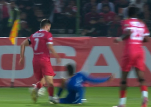 لحظه اعلام پنالتی برای پرسپولیس مقابل استقلال خوزستان