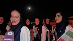 حال خوب کاروان ایران پیش از اغاز مراسم افتتاحیه ششمین دوره کشورهای اسلامی