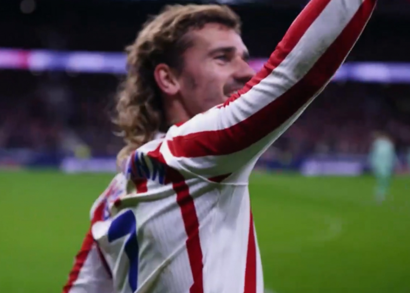 گل سوم اتلتیکومادرید به لوانته توسط گریزمان