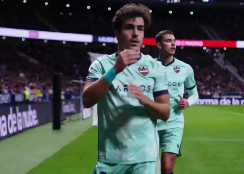 گل اول لوانته به اتلتیکومادرید توسط سانچز