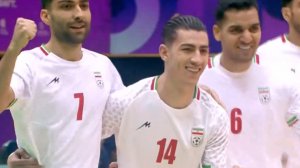 گل سوم فوتسال ایران به تاجیکستان کریمی