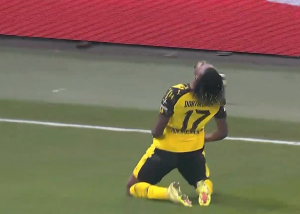 گل اول دورتموند به هامبورگ توسط چوکووامه کا