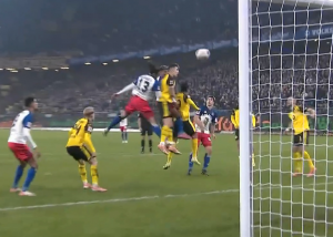 گل اول هامبورگ به دورتموند (کونیگسدورفر)