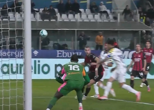 گل دوم پارما به آث میلان توسط دل پراتو