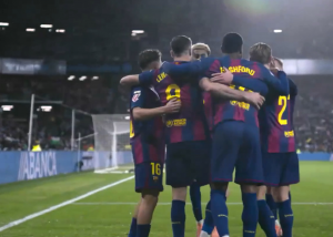 گل اول بارسلونا به سلتاویگو توسط لواندوفسکی