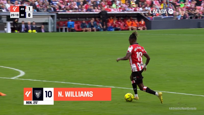 سولوگل تماشایی نیکو ویلیامز مقابل رئال اویدو