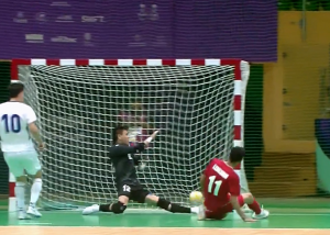 گل چهارم ایران به ازبکستان توسط خلیلوند