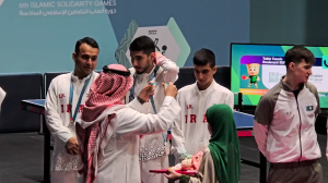 کسب مدال نقره تیم تنیس روی میز مردان ایران در ریاض