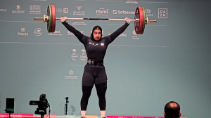 مهار وزنه 91 کیلوگرم توسط زهرا حسینی