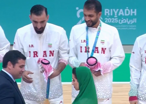 مراسم اهدای مدال به تیم ملی فوتسال ایران