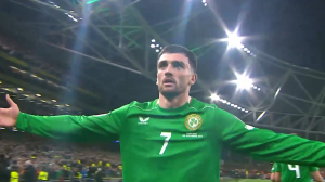 گل‌ اول‌ ایرلند‌ به‌ پرتغال توسط تروی پاروت