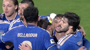 گل‌ دوم ایتالیا به‌ مولداوی توسط فرانچسکو اسپوسیتو