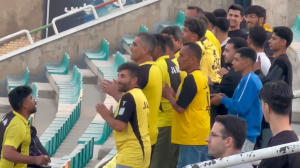 رقص و پایکوبی هواداران تیم پارس جنوبی جم