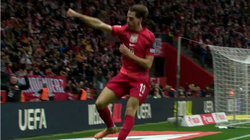 گل اول لهستان به هلند توسط یاکوب کامینسکی