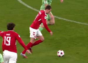 گل  اول دانمارک به بلاروس توسط دامسگارد