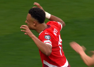 گل سوم سوئیس به سوئد توسط اندویه