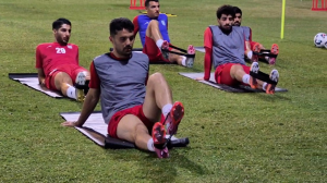 تمرین گروهی تیم ملی پیش از دیدار با ازبکستان