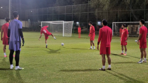 تمرین بازیکنان تیم ملی پیش از بازی با ازبکستان