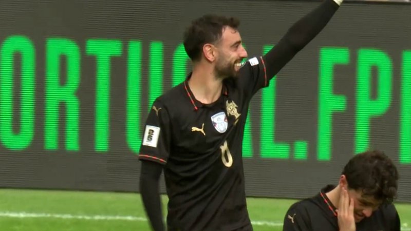 گل پنجم پرتغال به ارمنستان توسط فرناندز