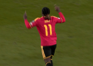 گل دوم بلژیک به لیختن اشتاین (جرمی دوکو)