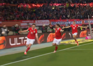 گل اول اتریش به بوسنی توسط گرگوریش