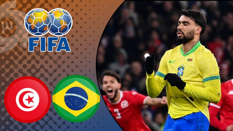 خلاصه بازی برزیل 1 - تونس 1