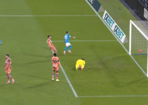 گل اول ناپولی به آتالانتا توسط نرس