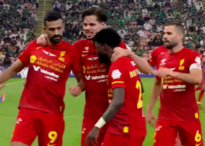 گل اول القادسیه به الاهلی توسط السالم