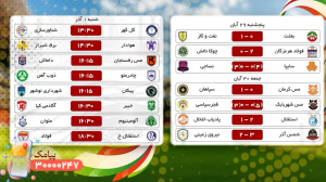 مرور برنامه بازی ها و جدول جام حذفی 
