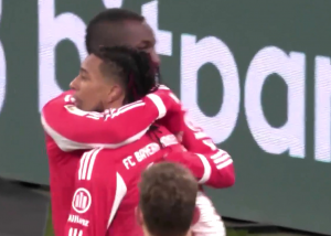 گل پنجم بایرن مونیخ به فرایبورگ (جکسون)