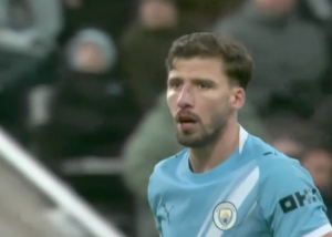 گل اول منچسترسیتی به نیوکسل توسط روبن دیاز