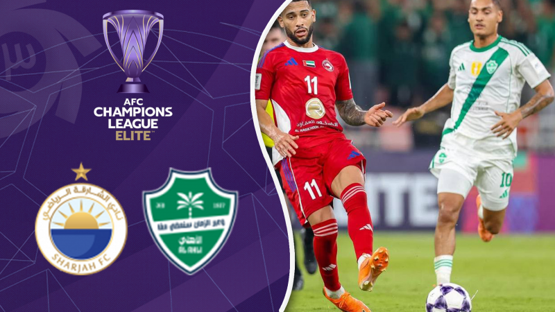 خلاصه بازی الاهلی عربستان 0 - شارجه امارات 1