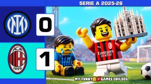 دربی شب گذشته شهر میلان به روایت لگو