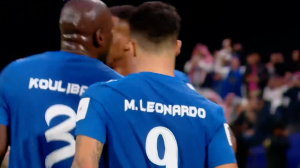 گل اول الهلال به الشرطه توسط لئوناردو 