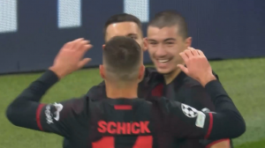 گل اول بایرلورکوزن به منچسترسیتی (گریمالدو)