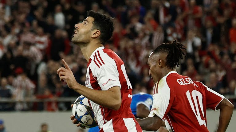 گل دوم المپیاکوس به رئال مادرید (مهدی طارمی)